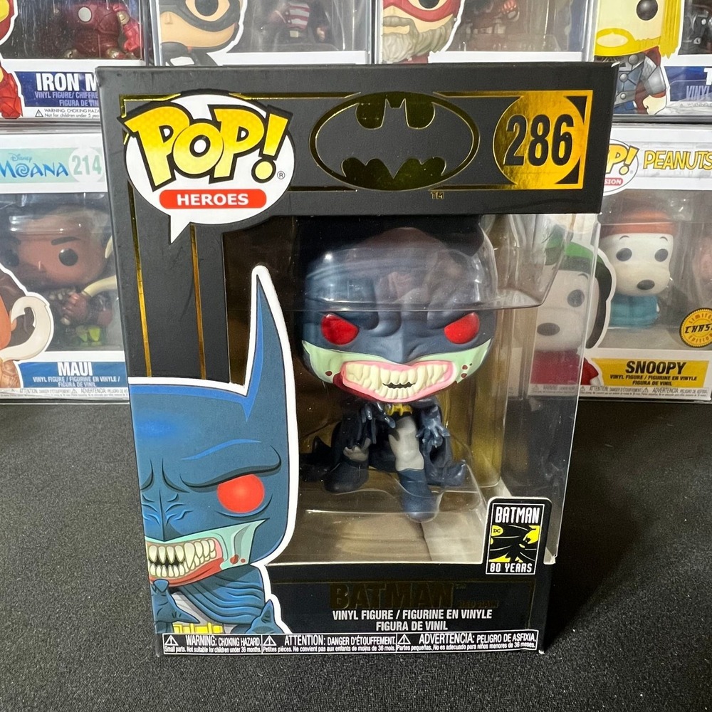 Funko Pop Heroes Batman Red Rain 286 80 Years DC Super Heroes Vinyl Figure